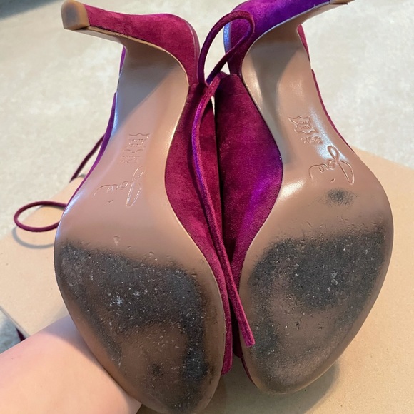 Joie Lexington Peep Toe Plum Bootie - Picture 8 of 9
